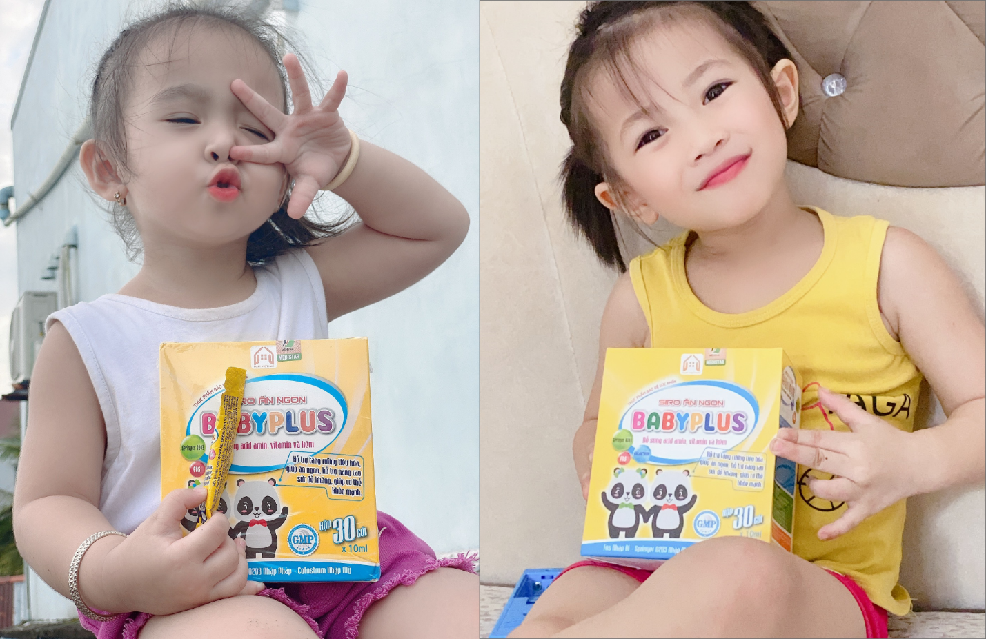 Siro BabyPlus giúp trẻ ăn ngon hơn, cung cấp axit amin, kẽm… và nhiều dưỡng chất khác - Ảnh: Hapi Vietnam