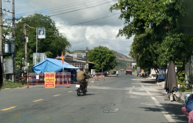 Chốt chặn phòng, chống dịch COVID-19 ở huyện Tuy An, Phú Yên