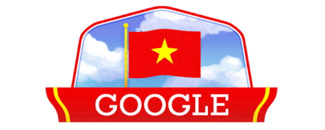 Hình ảnh được Google thay đổi nhằm mừng ngày Quốc khánh Việt Nam.