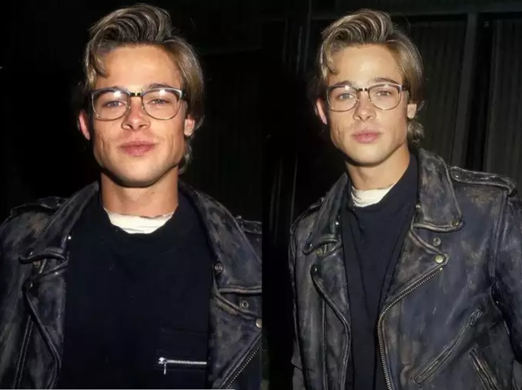 Tóc dài mái chải bồng bềnh: Vào năm 1988, Brad Pitt xuất hiện cùng mái tóc dài, phần mái chải bồng bềnh 