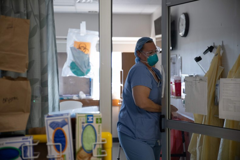 Bệnh viện Van Wert ở hạt Van Wert, Ohio, một trong những bệnh viện địa phương đang bị quá tải giường bệnh ICU - Ảnh: Newsweek