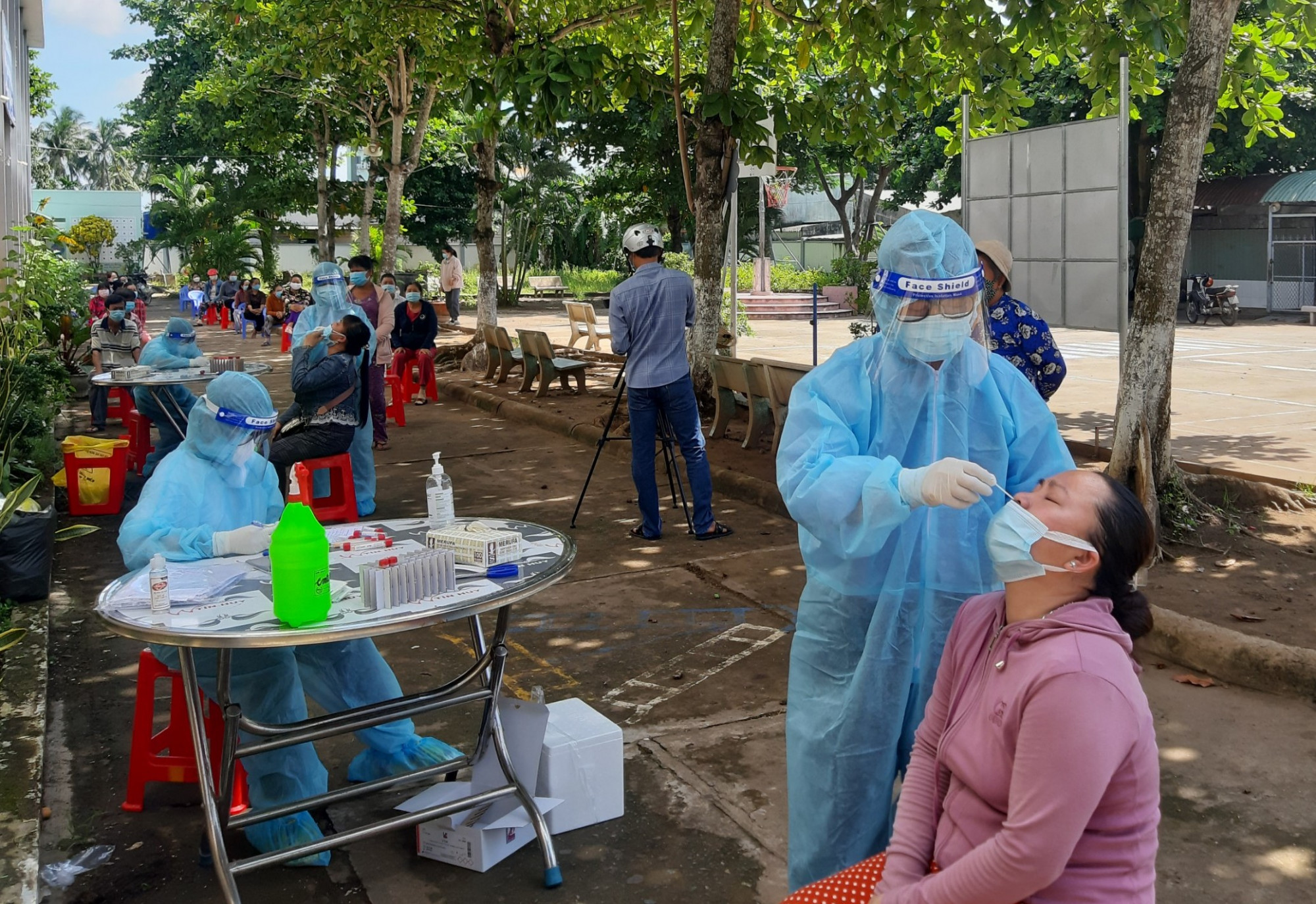 Ngành y tế tổ chức xét nghiệm sàng lọc cộng đồng trên địa bàn tỉnh Tiền Giang