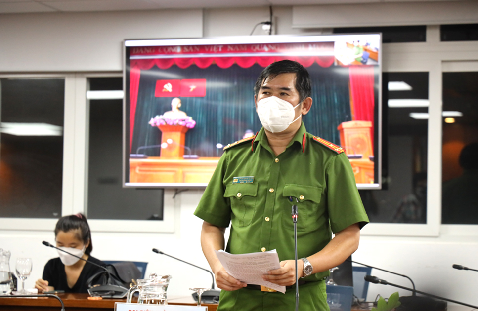 Thượng tá Huỳnh Quang Tuyến – Phó Trưởng phòng Tham mưu, Công an TPHCM 