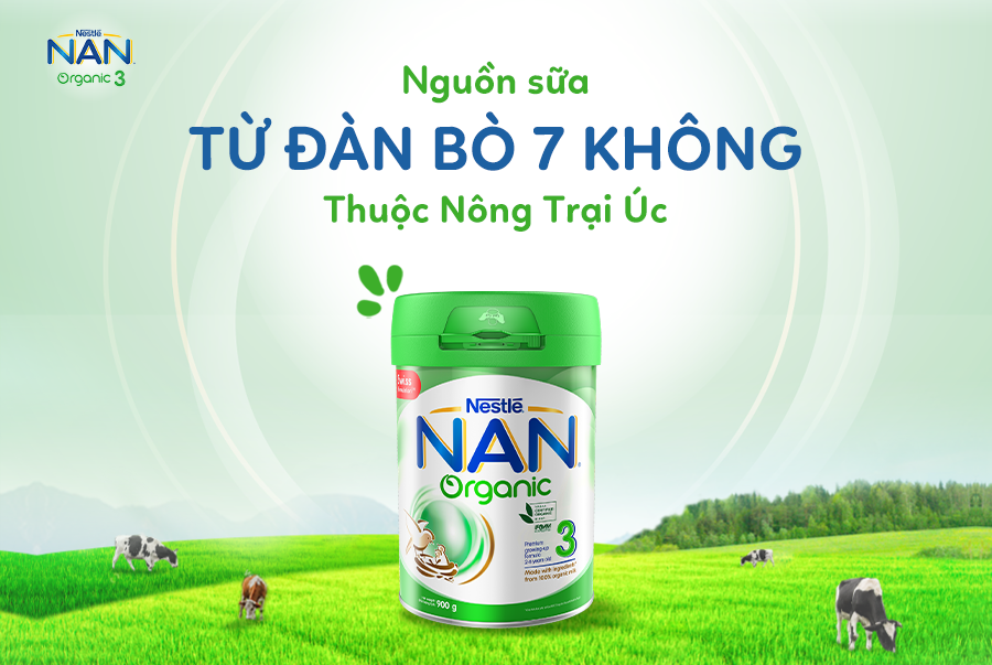 Sữa bột công thức hữu cơ NAN Organic 3 là thành quả của nguồn dưỡng chất đến từ thiên nhiên và công nghệ hiện đại của Nestlé trong hành trình đồng hành cùng cha mẹ mang đến cho bé yêu những điều tuyệt vời nhất