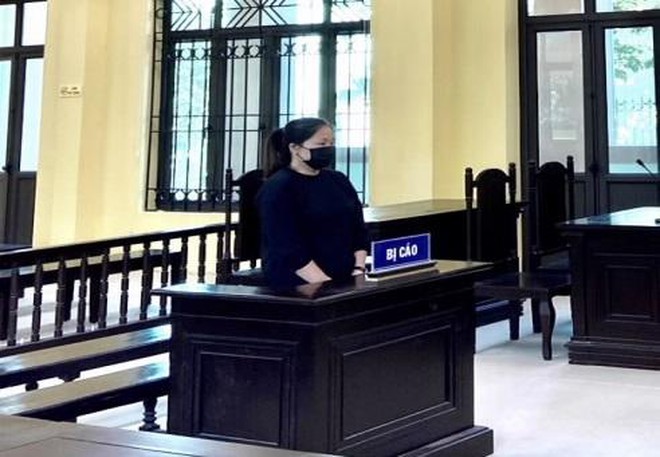 Nguyễn Thị Lợi tại phiên tòa xét xử.