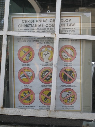 9 điều cấm ở Ở Christiania 