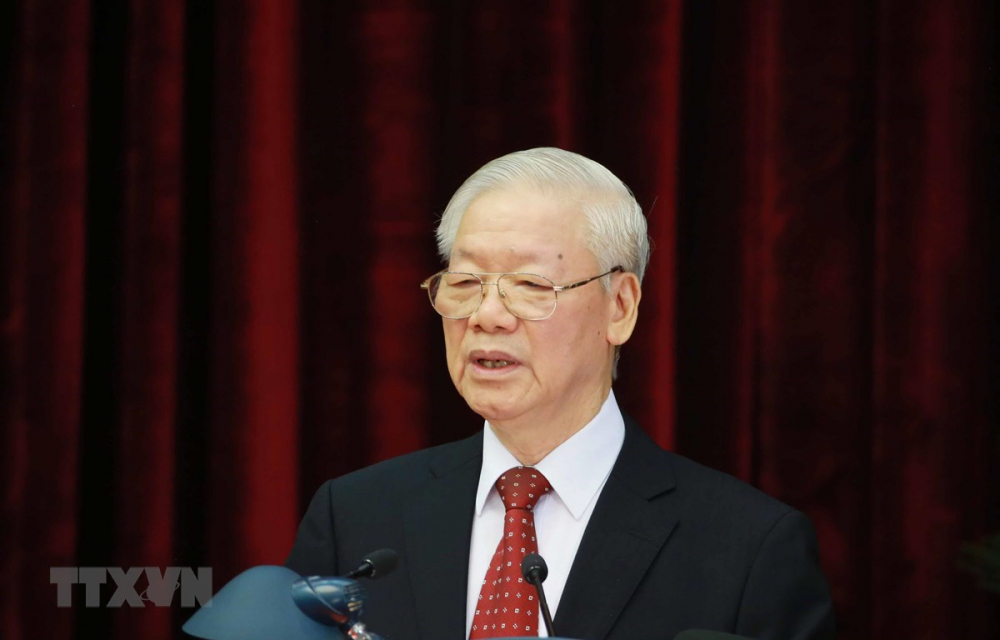 Tổng bí thư Nguyễn Phú Trọng phát biểu bế mạc Hội nghị