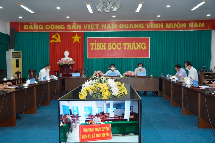 Quang cảnh hội nghị trực tuyến