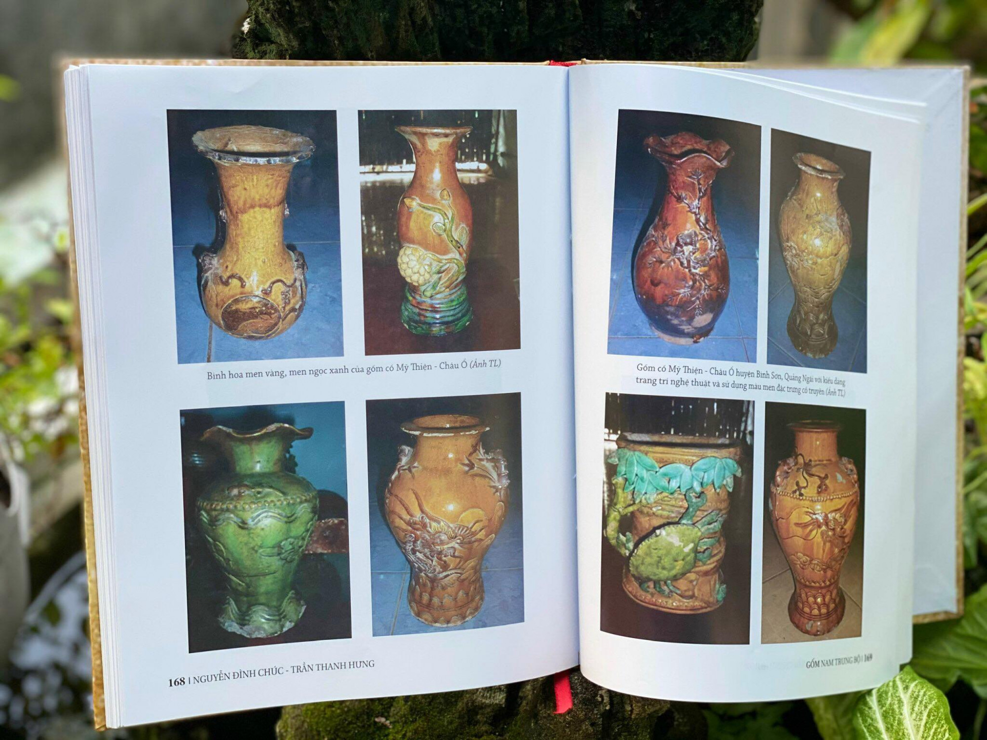 Cuốn sách có nhiều hình ảnh, thông tin chi tiết về các dòng gốm cổ miền Trung