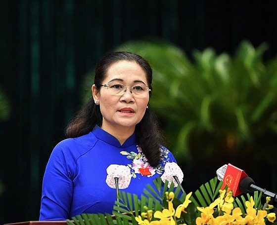 Chủ tịch HĐND TPHCM Nguyễn Thị Lệ gửi lời cảm ơn đến cử tri, người dân TP đã đồng lòng trong cuộc chiến phòng chống dịch COVID-19