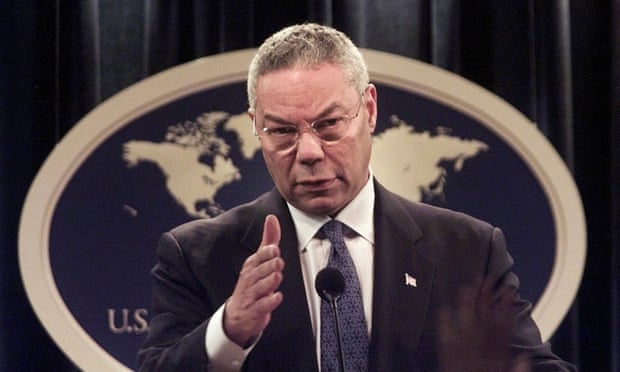 Ông Powell tại một cuộc họp báo vào tháng 9 năm 2001, sau vụ tấn công 11/9. Ảnh: Hillery Smith Garrison / AP
