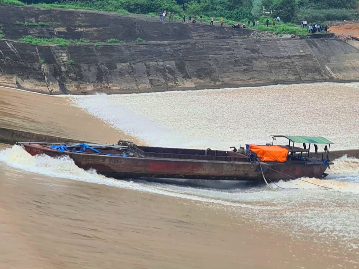 Khu vực tàu chở đoàn cán bộ Sở GT-VT Quảng Trị gặp nạn
