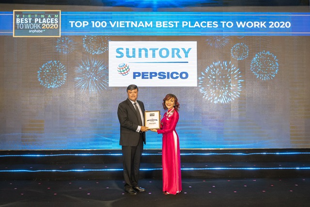 Suntory PepsiCo nhiều năm liền nhận danh hiệu công ty đồ uống không cồn uy tín nhất Việt Nam và nằm trong top nơi làm việc tốt nhất Việt Nam - Ảnh: Suntory PepsiCo