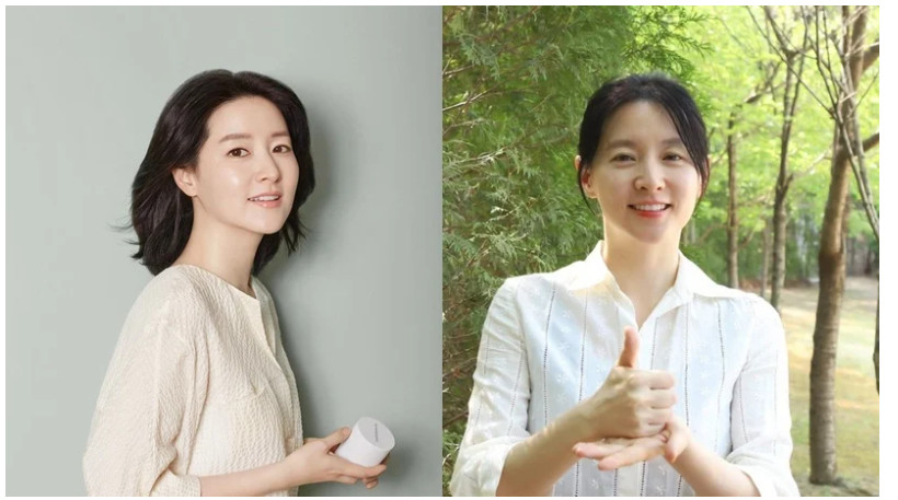 Lee Young Ae trẻ trung ở tuổi 50.