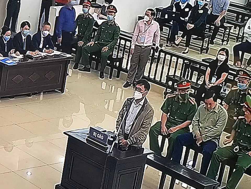 Bị cáo Nguyễn Duy Linh tại tòa