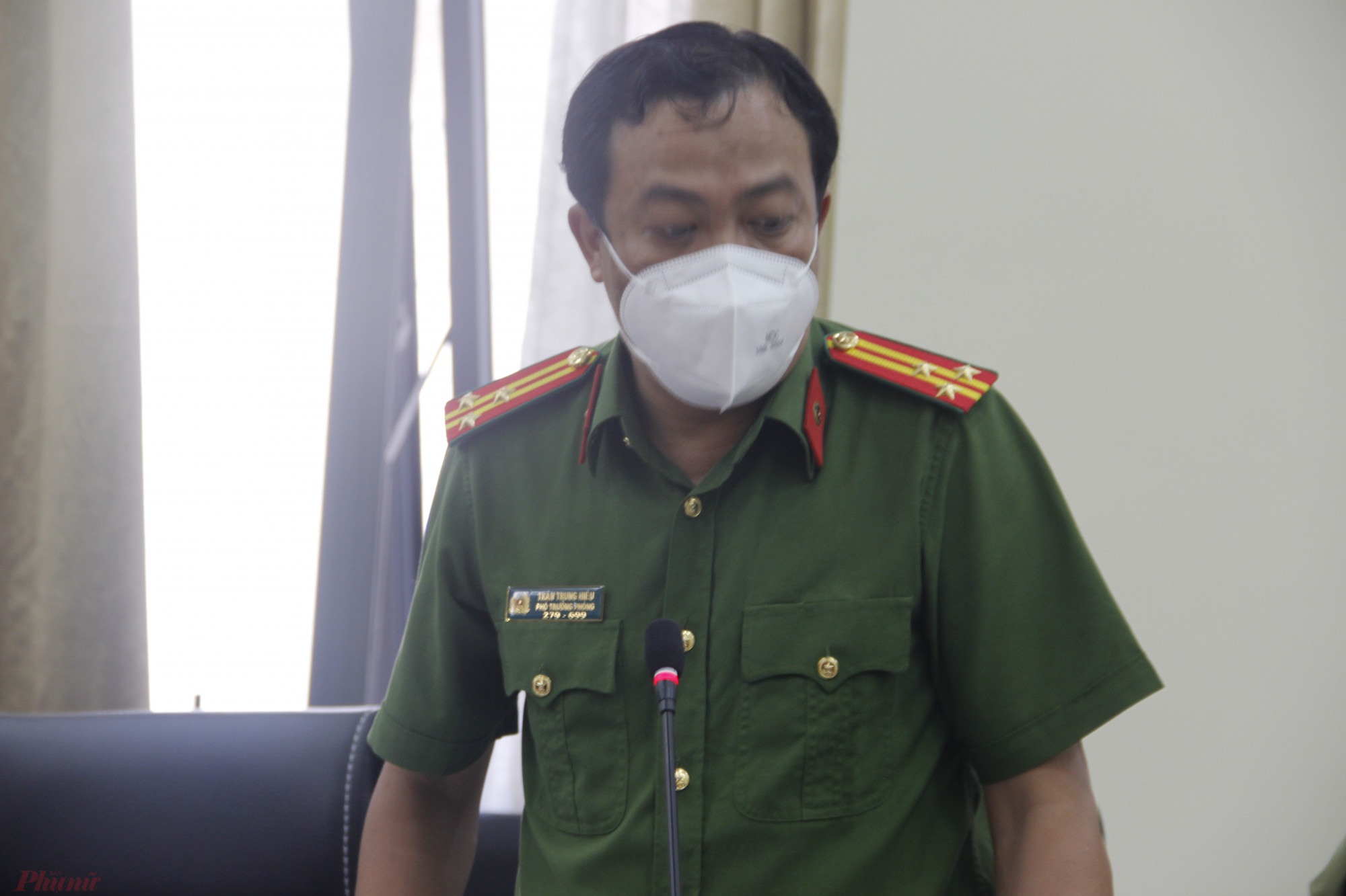 Thượng tá Trần Trung Hiếu thông tin về việc cấp CCCD gắn chíp điện tử ở TPHCM.