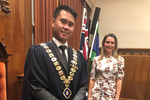 Anh Anthony Tran, tân Thị trưởng thành phố Maribyrnong, tiểu bang Victoria (Úc) - Ảnh: Maribyrnong City Concil