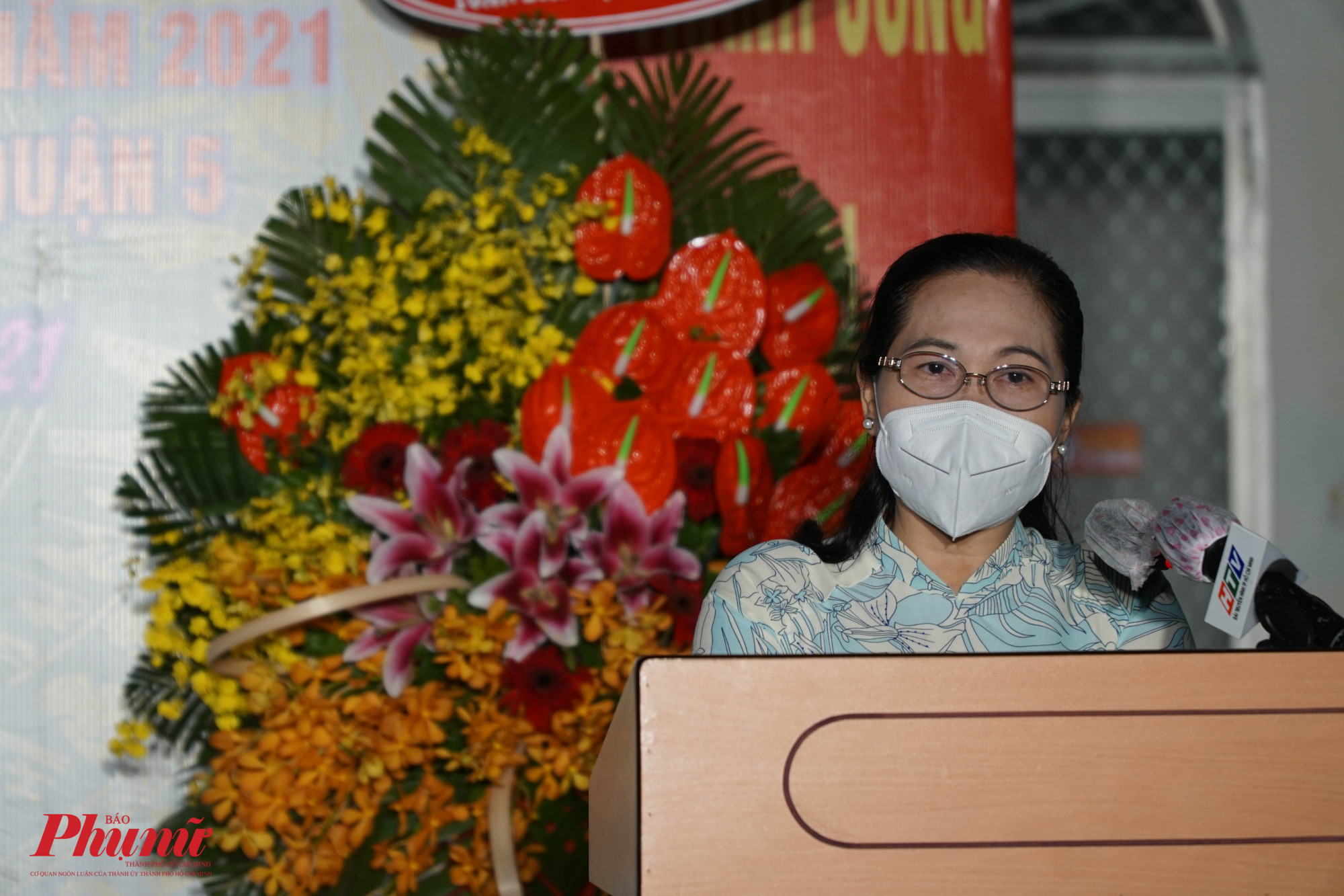 Bà Nguyễn Thị Lệ - Chủ tịch HĐND TPHCM phát biểu tại buổi Lễ