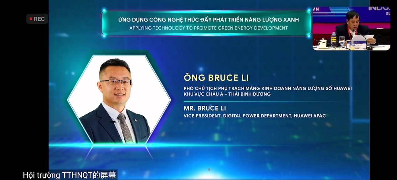 Ông Bruce Li, Phó chủ tịch Kinh doanh Năng lượng số châu Á - Thái Bình Dương của Huawei Digital Power - Ảnh: Huawei