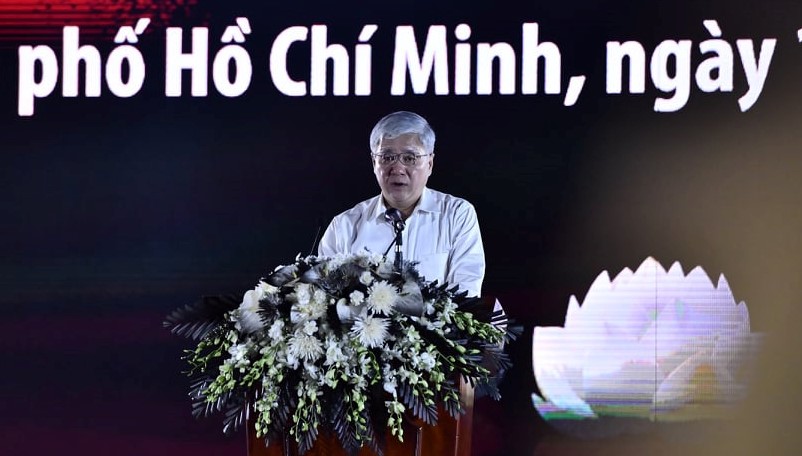 ông Đỗ Văn Chiến - Bí thư trung ương Đảng, Chủ tịch Ủy ban Trung ương Mặt trận Tổ quốc Việt Nam TPHCM 
