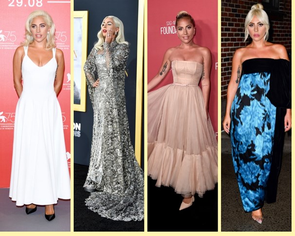 Lady Gaga biến hóa nhiều phong cách thời trang khác nhau.