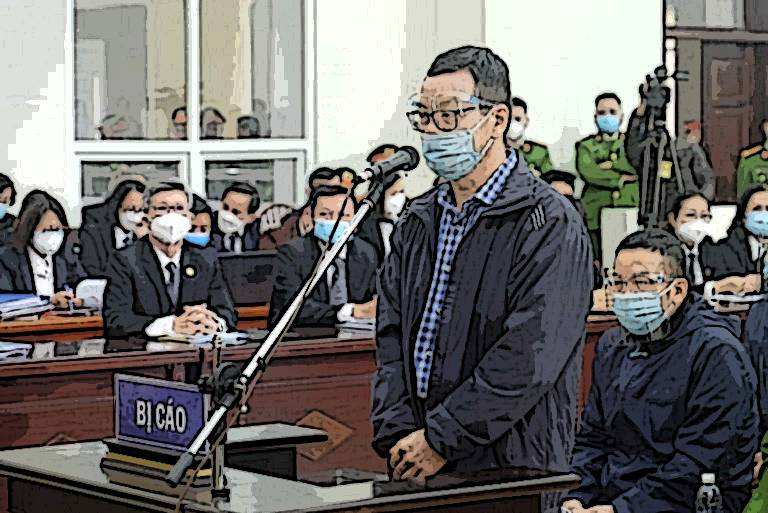 Bị cáo Nguyễn Mạnh Hùng tại tòa