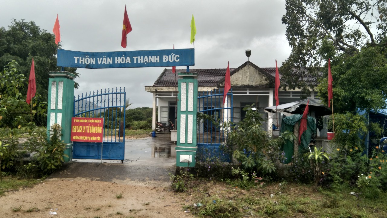 Khu cách ly y tế cộng đồng tại huyện Đồng Xuân, Phú Yên