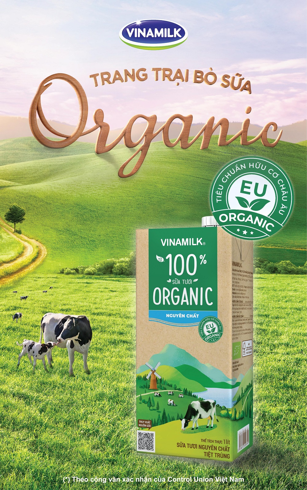 Sữa tươi Vinamilk Organic không đường (*) là lựa chọn an toàn và hợp lý giúp thai kỳ khỏe mạnh.