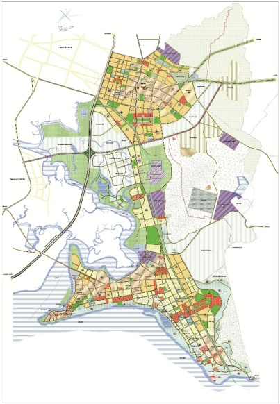 Bản đồ quy hoạch chung huyện Long Điền