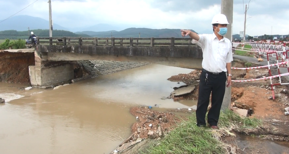 Đập Đồng Cam- công trình thủy nông lớn nhất tỉnh Phú Yên bị hư hại nghiêm trọng
