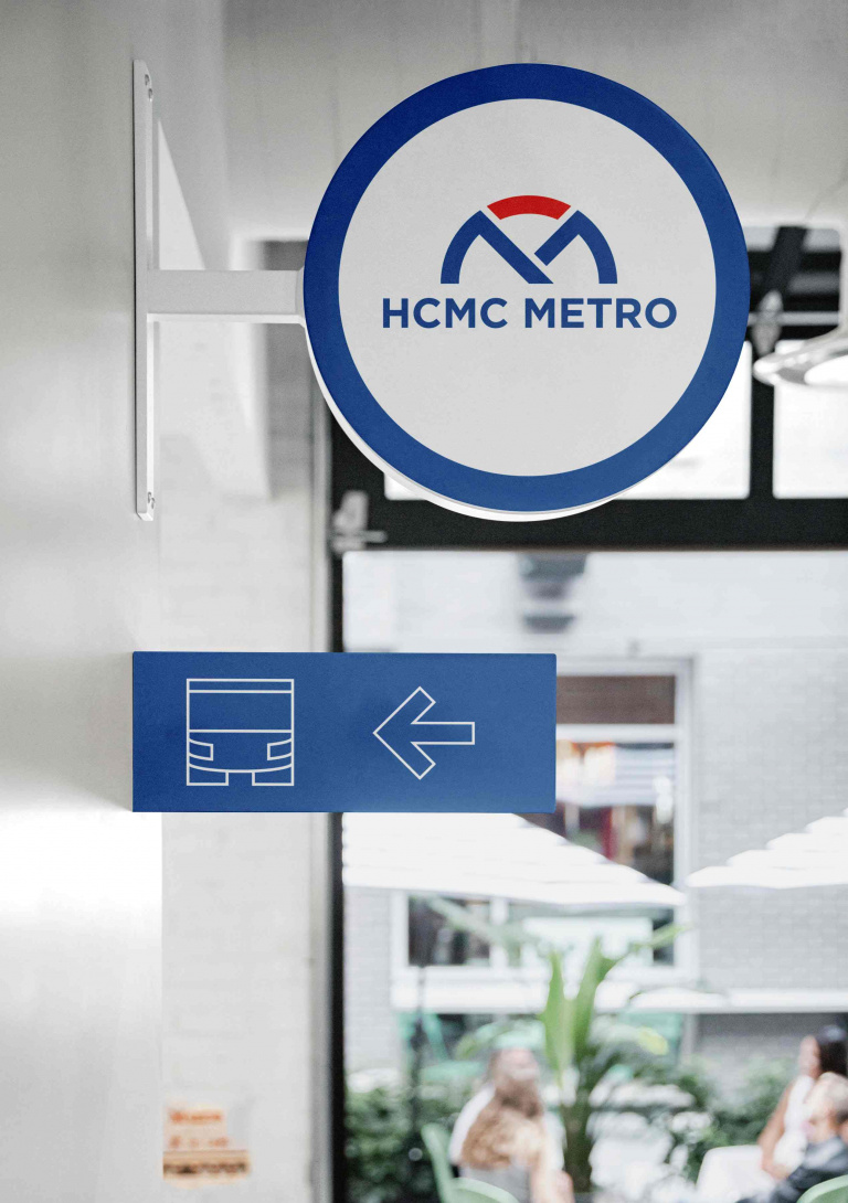 Bộ nhận diện METRO do sinh viên HSU thiết kế được lựa chọn triển khai thực tế