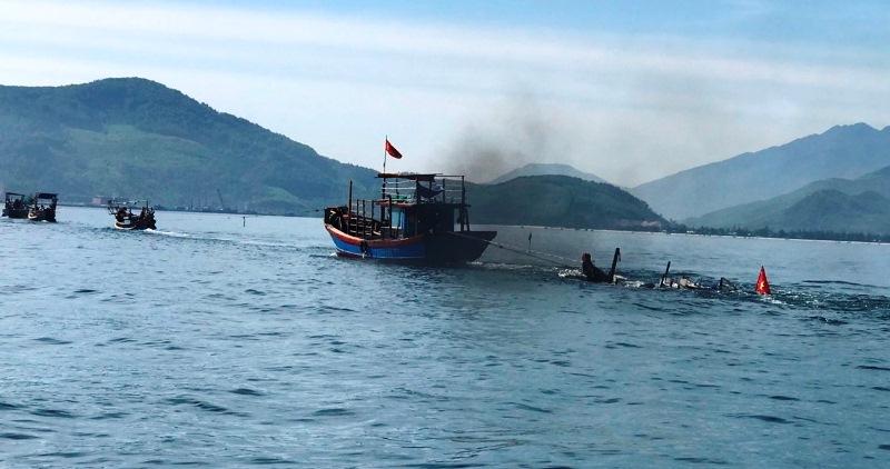 Tàu cá ngư dân gặp nạn trên vùng biển Thừa Thiên - Huế. Ảnh minh họa