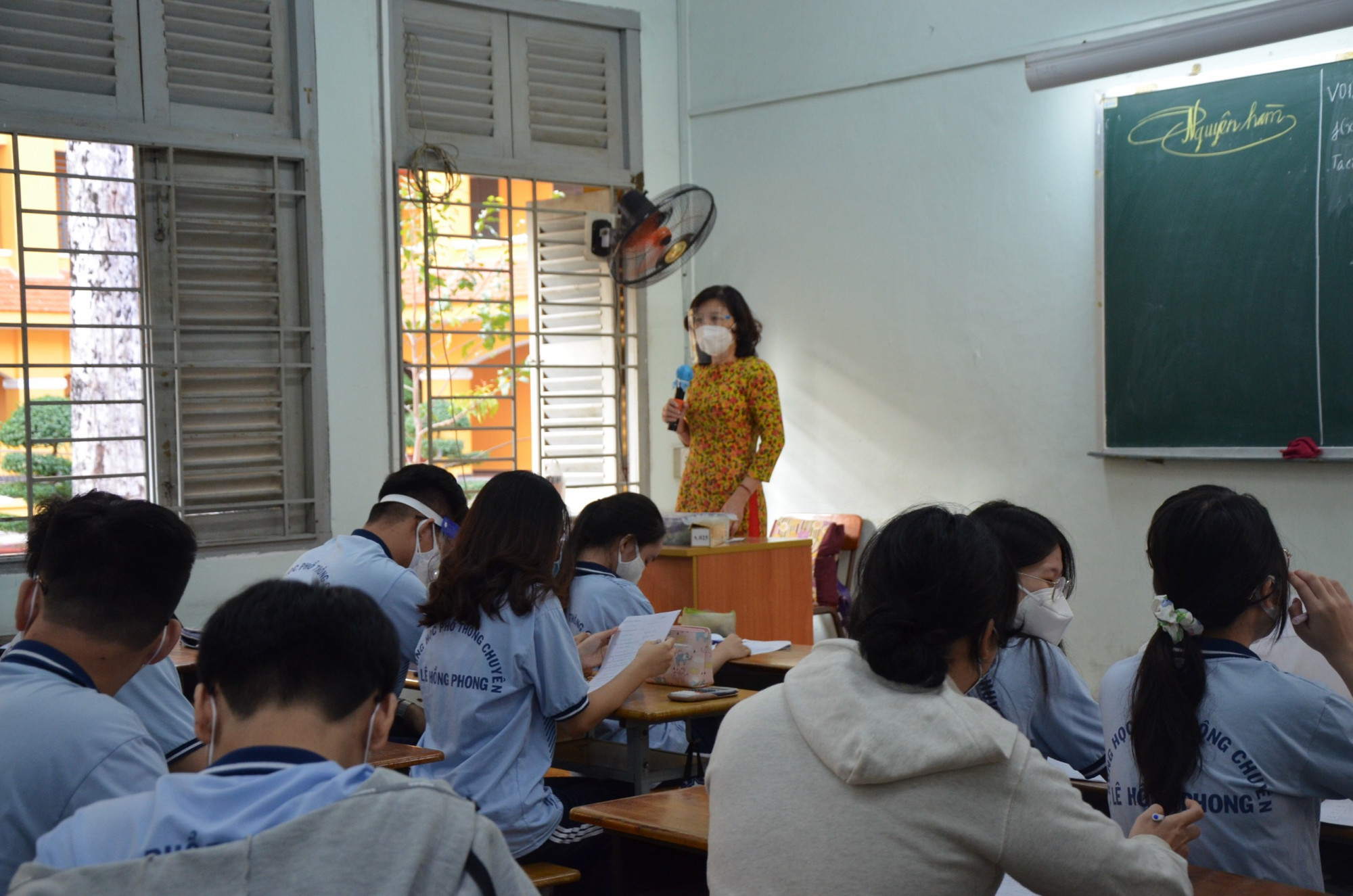 Một lớp học sáng nay tại Trường THPT chuyên Lê Hồng Phong