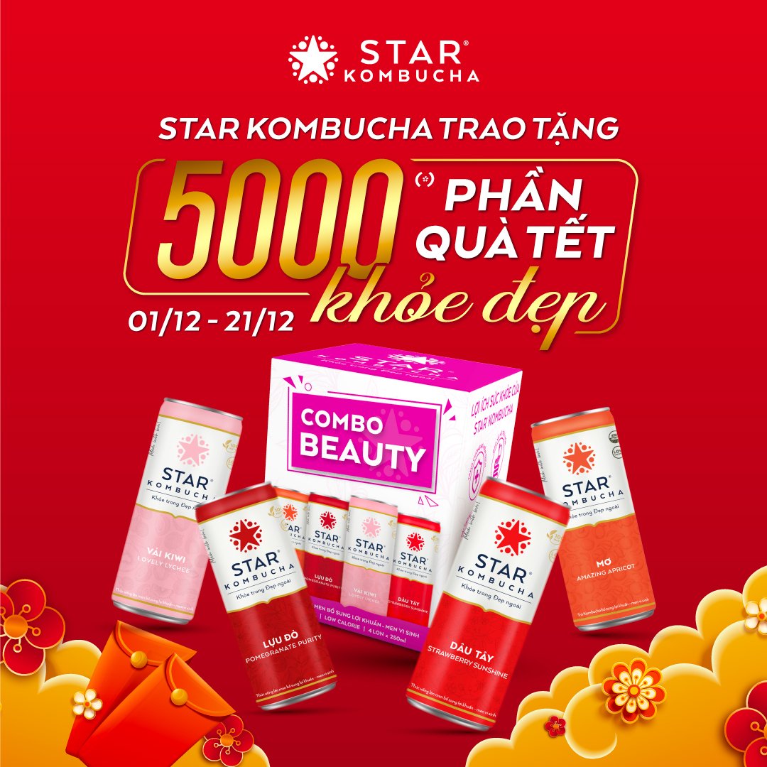 Star Kombucha tặng 5.000 phần quà, gồm một Combo Beauty cho phụ nữ tại TPHCM