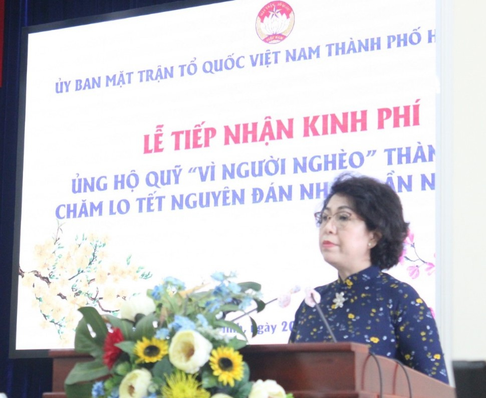 Chủ tịch Ủy ban MTTQ Việt Nam TPHCM Tô Thị Bích Châu