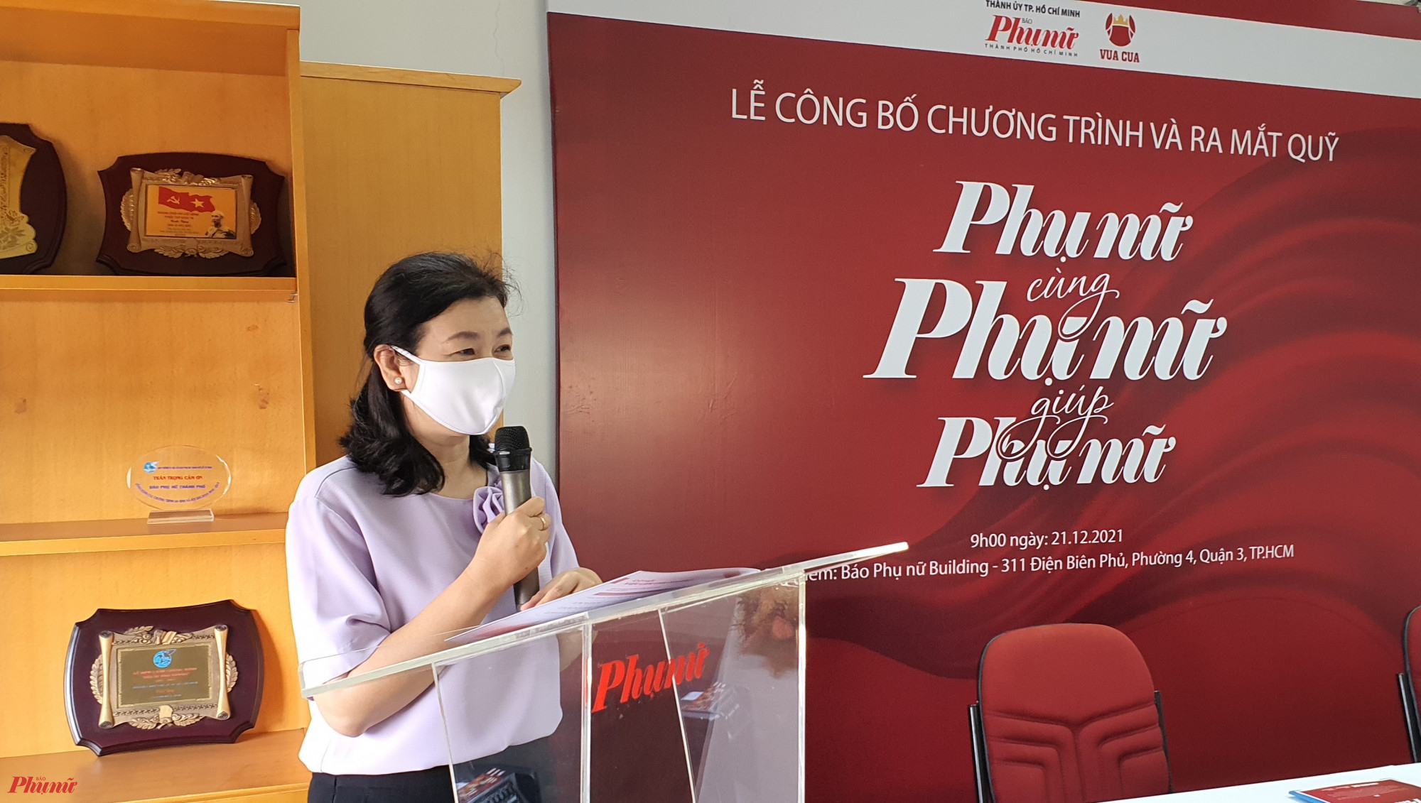 Bà Lý Việt Trung - Tổng Biên tập Báo Phụ nữ TPHCM