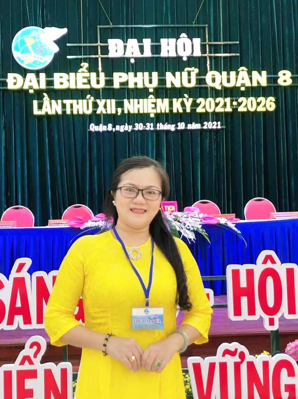 Bà Đỗ Trương Hoàng Thảo - Phó Chủ tịch Hội LHPN Q.8