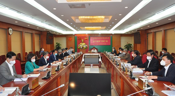 Từ ngày 22 đến ngày 24/12/2021, tại Hà Nội, Ủy ban Kiểm tra Trung ương đã họp Kỳ thứ mười. 