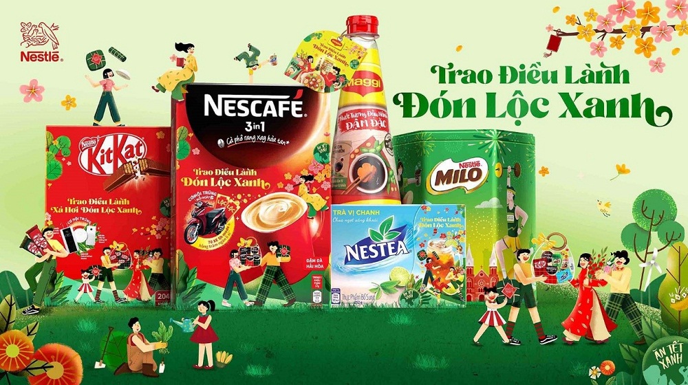 Nestlé Việt Nam đồng hành cùng người tiêu dùng trao đi những điều tốt lành năm mới trong chương trình “Trao điều lành, Đón lộc xanh”
