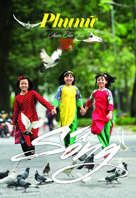 Bìa báo Tết Xuân Tân Sửu của Báo Phụ nữ TPHCm đạt giải B Bìa báo Tết ấn tượng