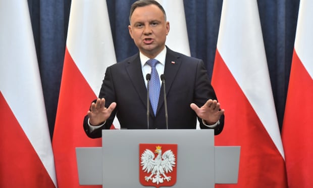  Tổng thống Ba Lan, Andrzej Duda, trong ảnh ngày 27 tháng 12. Ảnh: Andrzej Lange / EPA