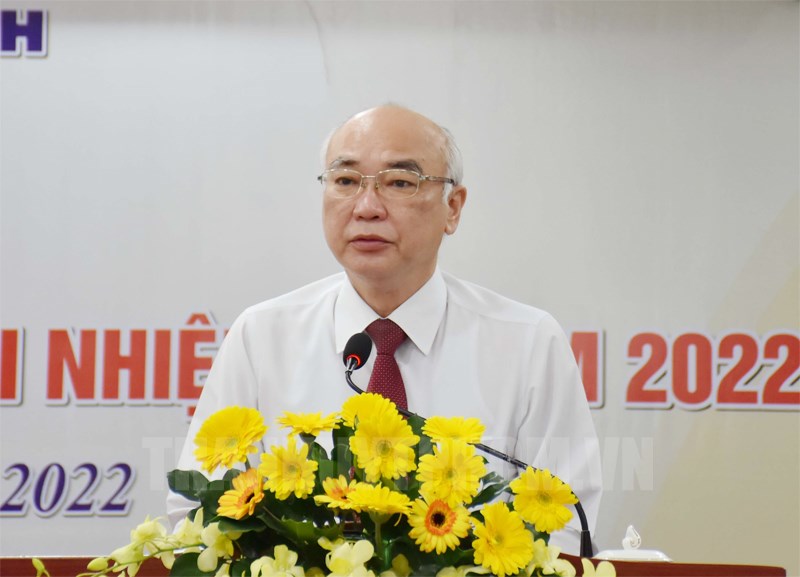 Ông Phan Nguyễn Như Khuê - Trưởng Ban Tuyên giáo Thành ủy TPHCM - phát biểu tại hội nghị. Ảnh: internet