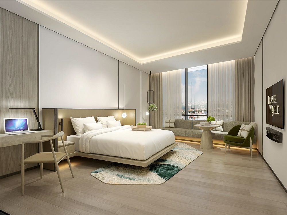 Các căn hộ dịch vụ của Fraser Residence Hanoi được thiết kế nhằm đáp ứng nhu cầu khác biệt của du khách. Căn hộ 1 phòng ngủ (65-81m2) lý tưởng cho cả khách lẻ và những người đi cùng gia đình