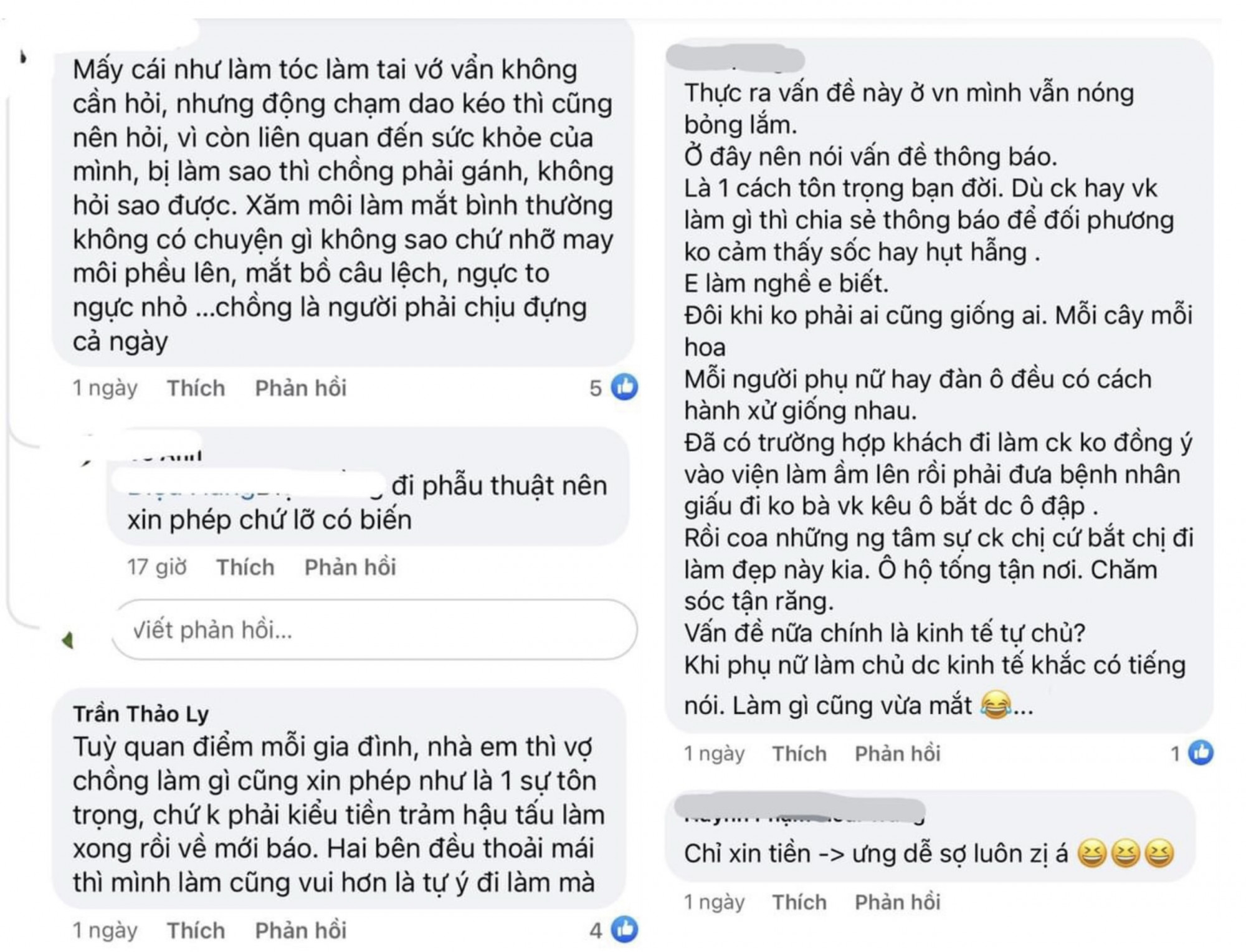 Cần hiểu, xin phép chỉ có nghĩa là thông báo chứ không phải xin xỏ nặng nề. Ảnh chụp từ màn hình