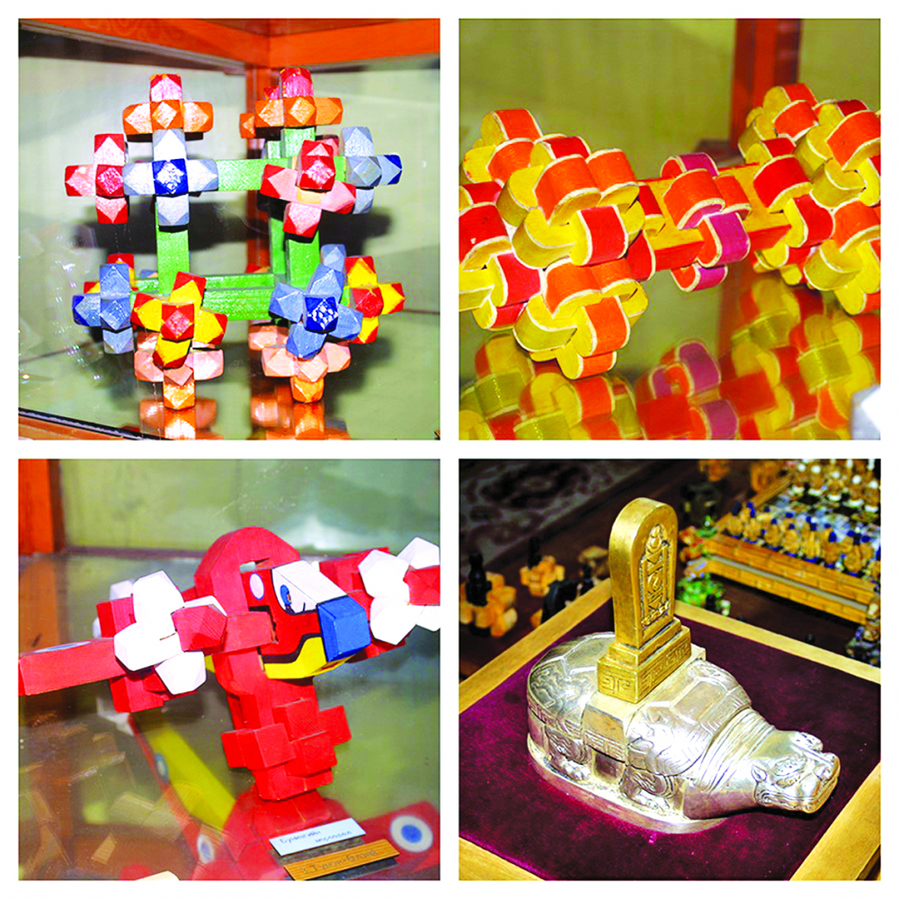 Các món đồ chơi trưng bày đều được hình thành từ nhiều mảnh ghép, bộ phận