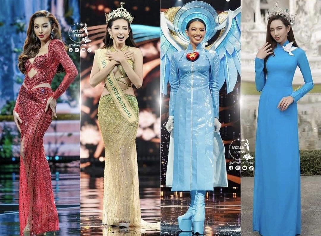 4 bộ trang phục mà Thuỳ Tiên mặc tại Hoa hậu Hoà bình Quốc tế 2021 được cô tặng cho Bảo tàng Phụ nữ Nam bộ