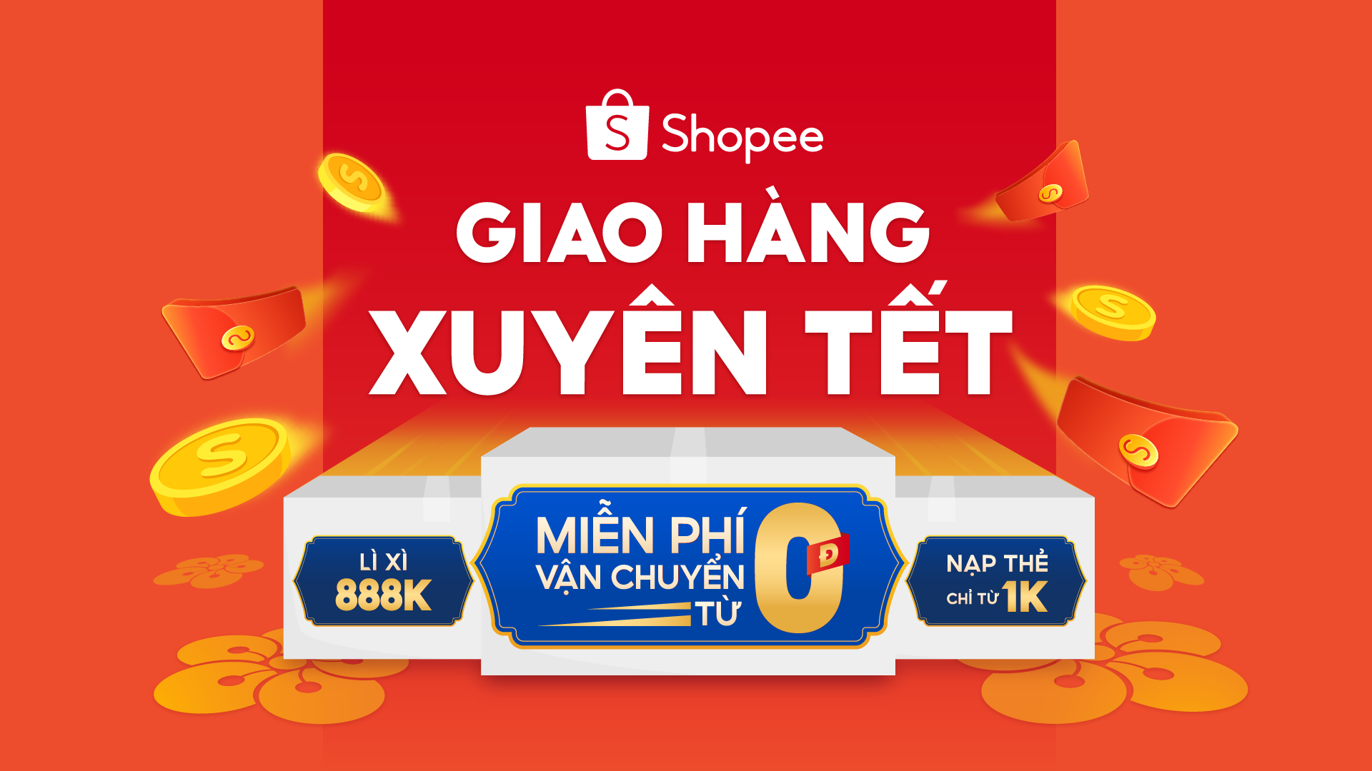Chương trình “Shopee Tết Sale, Giao hàng xuyên Tết” kéo dài từ 31/1 đến 5/2 thổi bay những trở ngại mua sắm của dân văn phòng dịp cuối năm