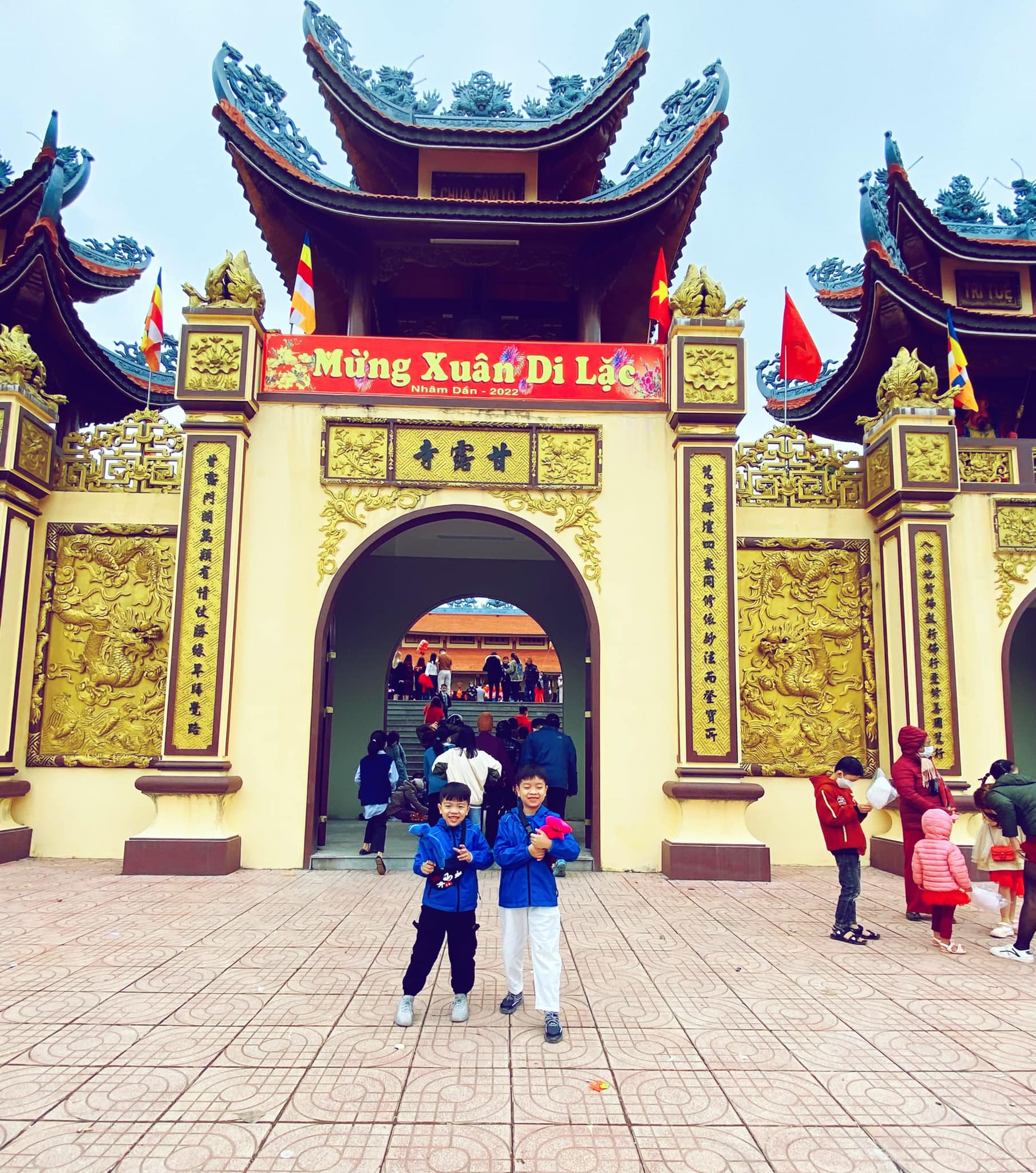 Chùa Cam Lộ tọa lạc tại thị trấn Cam Lộ, Quảng Trị là địa điểm du xuân thu hút nhiều người