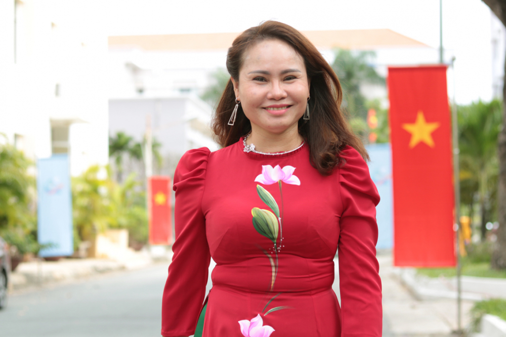 Chị Oanh Kiều, nữ cán bộ Hội cơ sở năng động ở Q.Bình Tân
