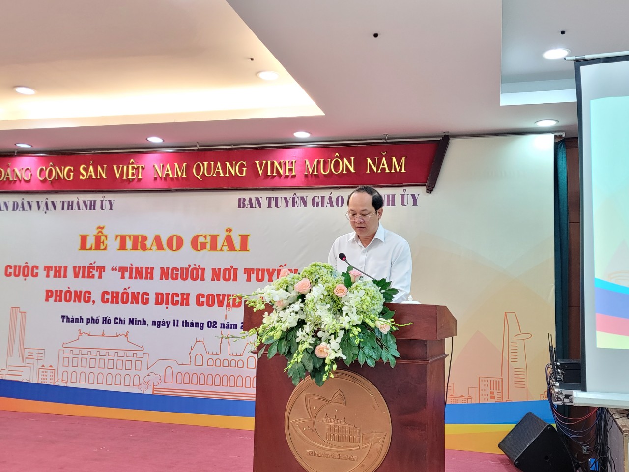 Phó Bí thư Thành ủy TP. HCM Nguyễn Hồ Hải phát biểu tại lễ trao giải